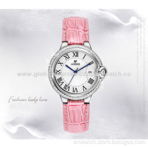 Premium Quality Blue Balloon Stainless Steel Analog Watches with Genuine Leather Strap